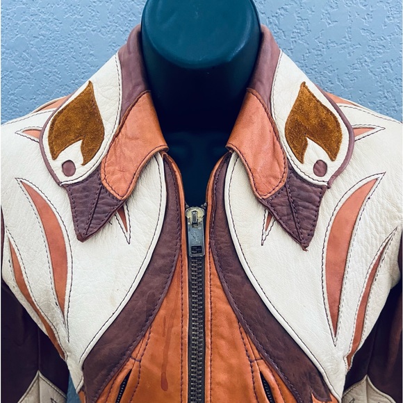 East West Musical Instruments Vintage late 60s early 70s Soft Leather Jacket! - Picture 3 of 10